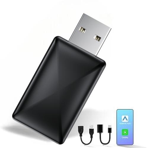 Good Nook, Adaptateur 2 en 1 Carplay & Android Auto sans Fil