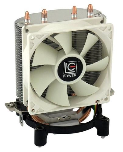 Ventirad CPU LC-Power LC-CC-95, Refroidisseur, 9,2 cm, Argent, Blanc