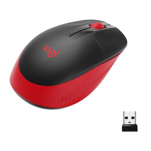 Souris Logitech M190 sans fil, 1000 DPI, Rouge