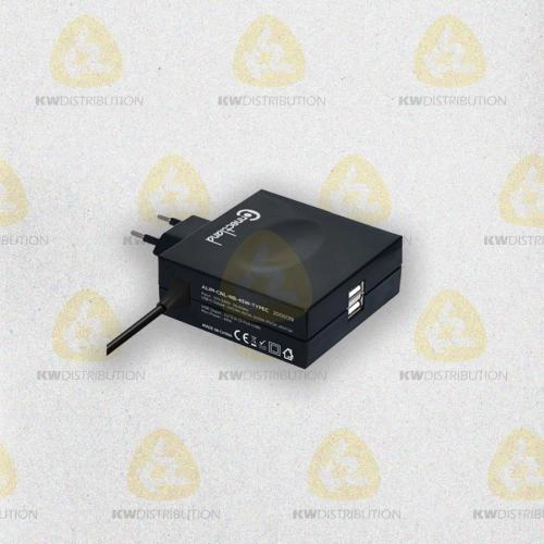 Alimentation notebook universelle 45W TYPE C +2PORTS USB pour PORTABLE