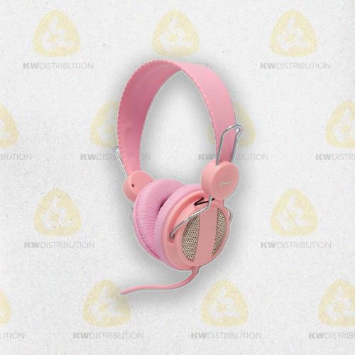 Casque microphone rose SE-5017 Connectland