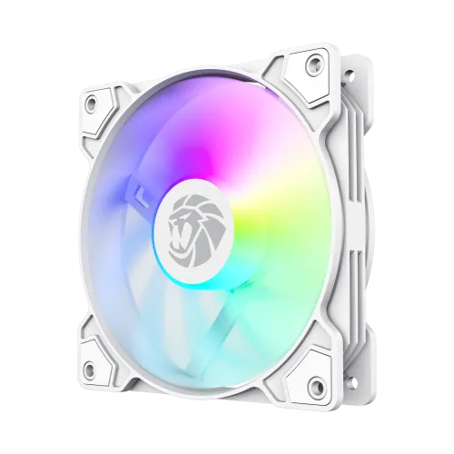 [9501-0101R0063] Ventilateur GAMEMAX FN12A-S5-W 120mm Blanc ARGB