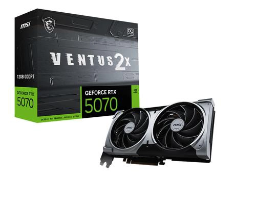 [MSIGEFORCERTX507012G] CG MSI GeForce RTX5070 12G VENTUS 2X OC, GDDR7