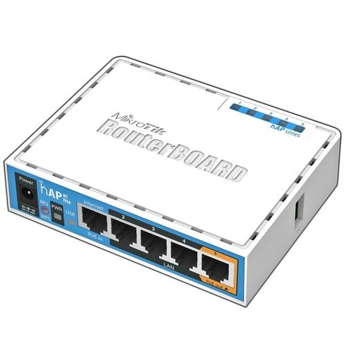 [MIKRB952UI5AC2ND] Mikrotik Point d'accès à bi-bande 2.4/5GHz, 802.11ac, 5 ports 100M, sortie PoE s